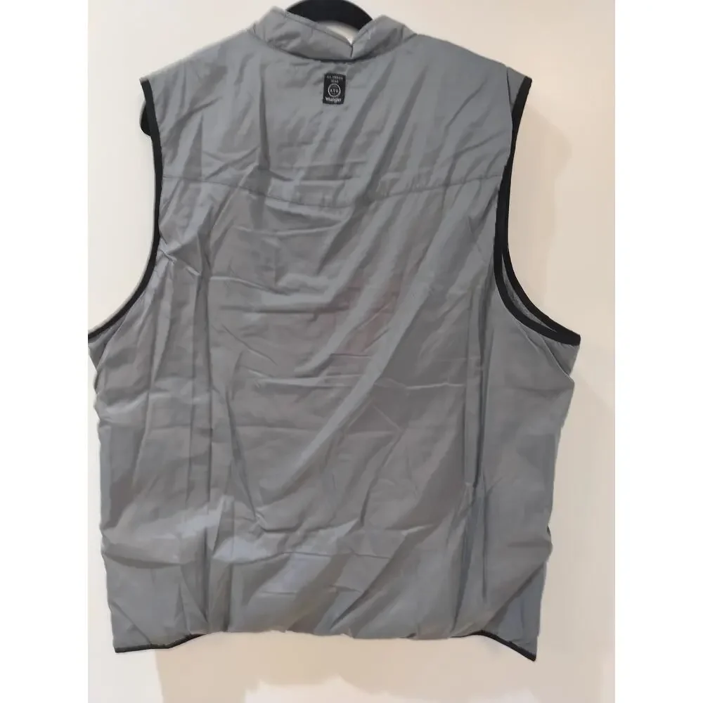 Wrangler ATG Reversible Vest Gray Water Resistant Insulated Men’s LT